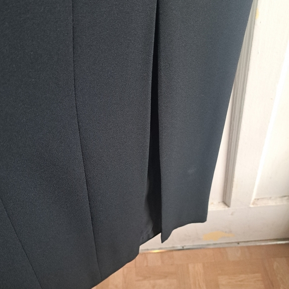 Vintage Liz Claiborne Size Small - Mid-1990s Black Sheath Dress With Front Slit - Picture 6 of 7